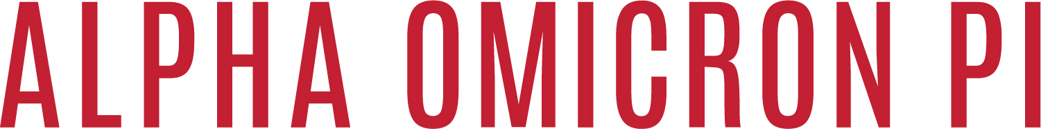 Alpha Omicron PI logo
