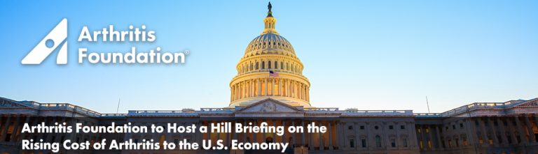 Arthritis Foundation to Host a Hill Briefing on the Rising Cost of Arthritis to the U.S. Economy