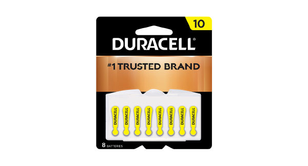 Pilas para audífonos Duracell tamaño 10