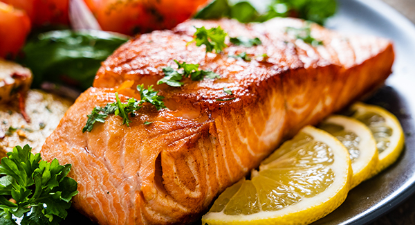 Grilled Wild King Salmon