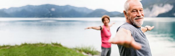 Man and Woman Exercising