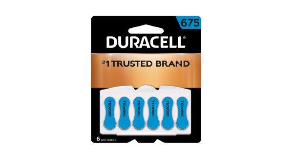 Pilas para audífonos Duracell tamaño 675