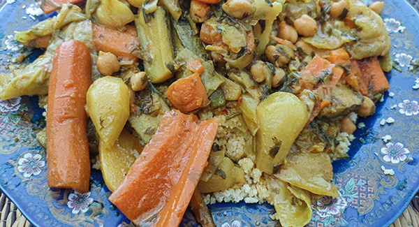 Moroccan Chickpea and Carrot Tagine 
