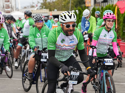 man leading bike group in CCC