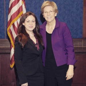 Anna with Senator Warren