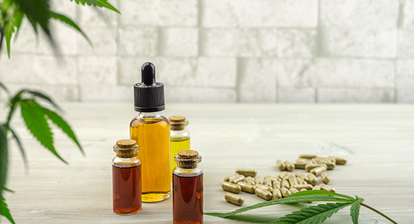 various bottles of cbd oil