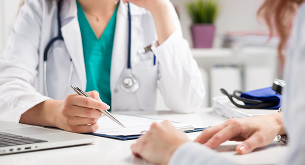 a doctor and patient