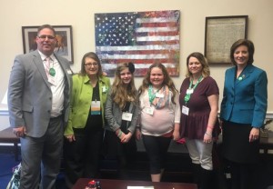 Kyleigh Gracie en las reuniones de la Cumbre de la Artritis en Capitol Hill