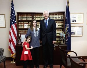 Abby y Kerry Ferraro Día del Capitolio de Pennsylvania