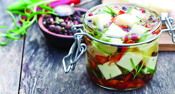 Marinated Goat Cheese Appetizer 