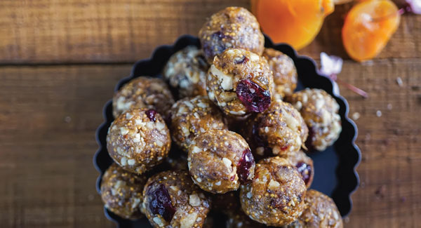 Lemony Apricot Flax Balls
