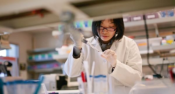 researcher in a lab